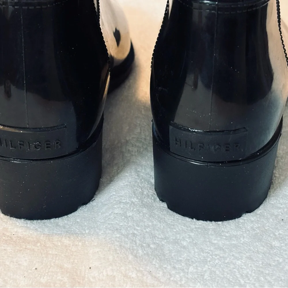 Brand New Tommy Hilfiger Black Rain Boots